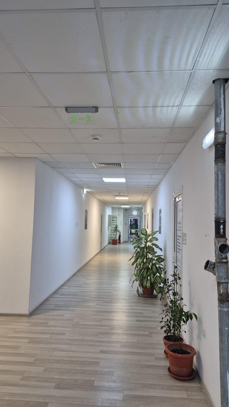 Detector de fum și iluminat de siguranță coridor Patria Bank Ghencea Business Center