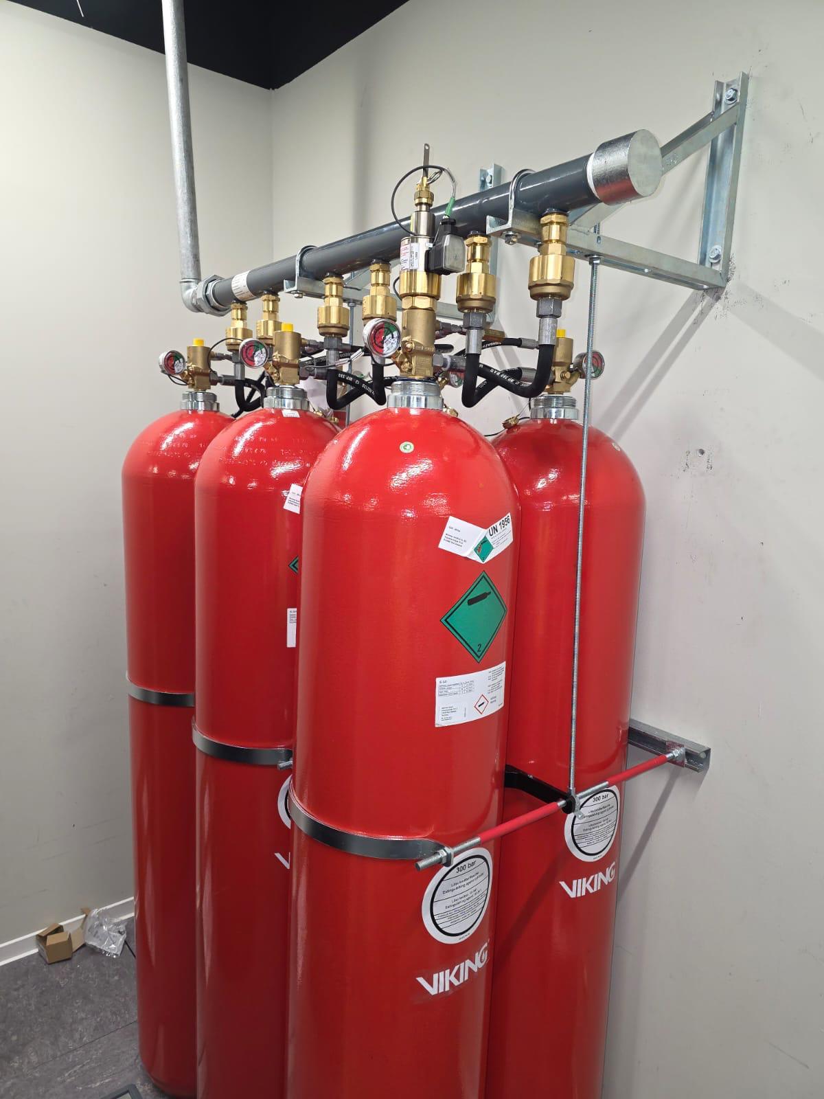 Butelii sistem stingere incendiu cu gaz inert autorizare ISU